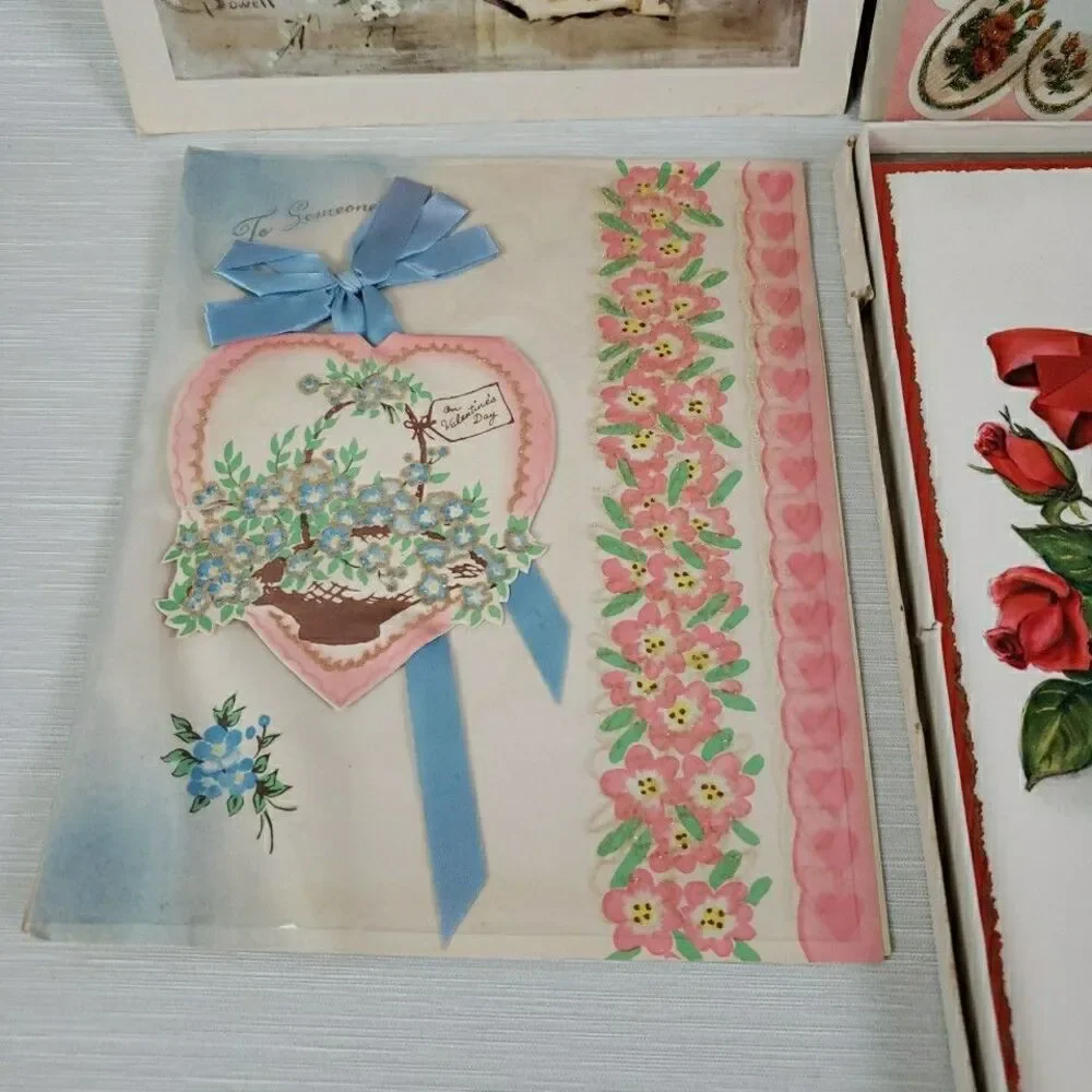 VTG Valentine Birthday Anniversary Cards 26 Used Norcross Gibson Hallmark MCM